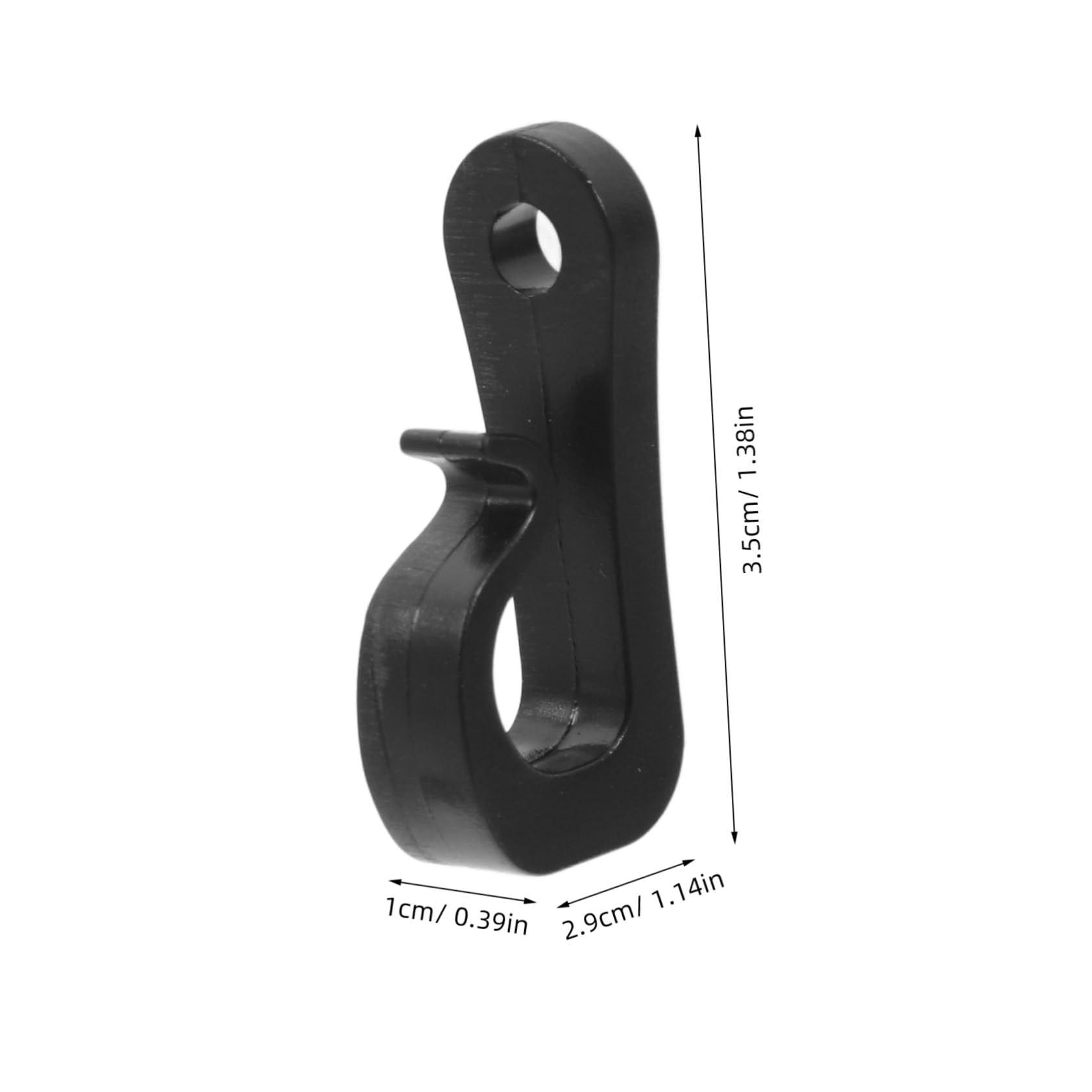 OUNONA 20pcs Light Hooks for Outdoor Hanging Heavy Duty Screw Hooks String Lights Small Clamps Brick Hangers Abs Stainless Steel