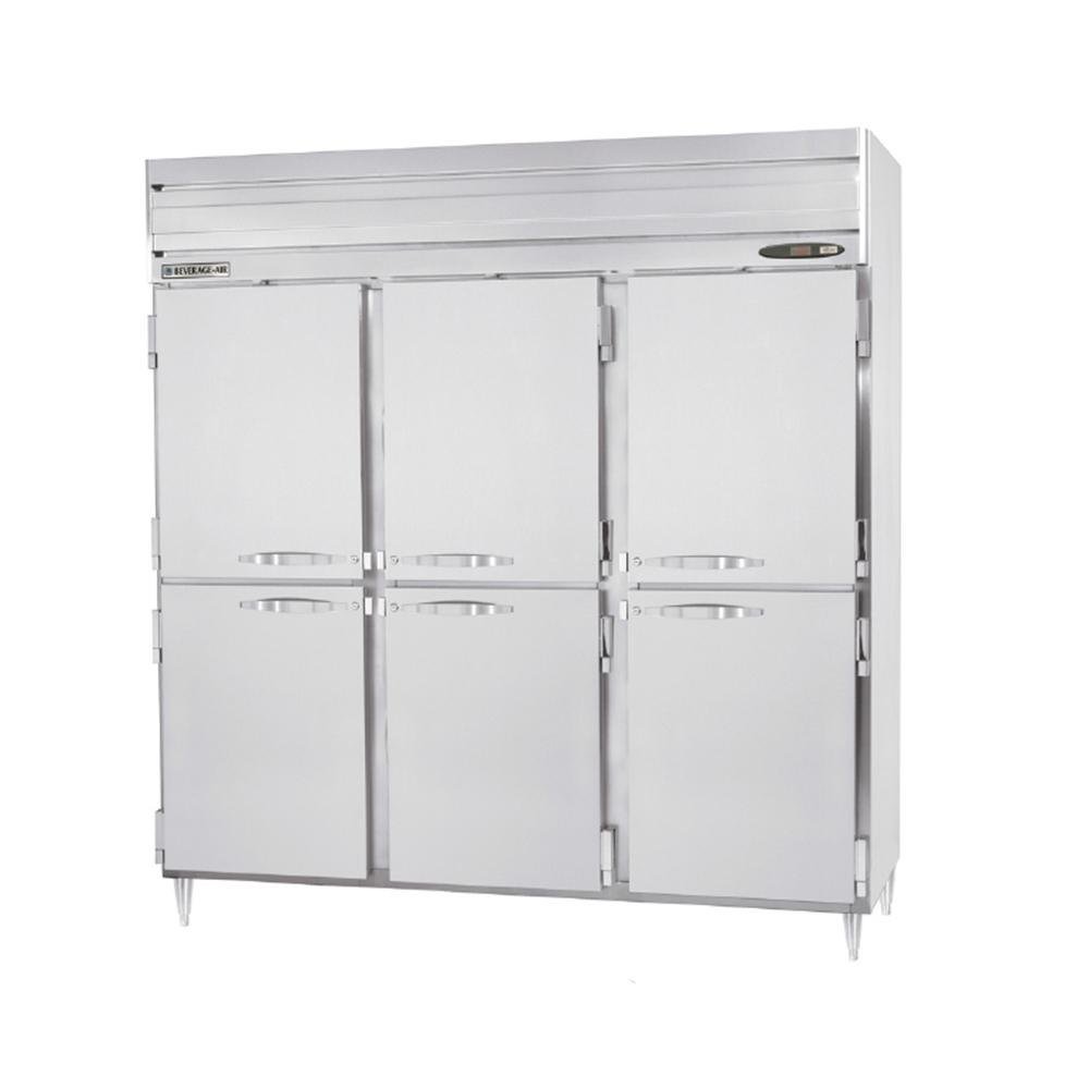 Beverage-Air P Series - Top Mount - Pass Thru Refrigerator - Three Section - Half Solid Doors by Beverage Air – Model PRD3HC-1AHS