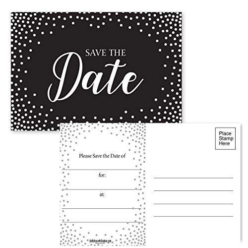 Image of Stonehouse Collection | 40 Save The Date Postcards - 4 inch x 6 inch Postcards - Wedding, Baby Shower, Birthdays, Celebration Announcements (Dots)