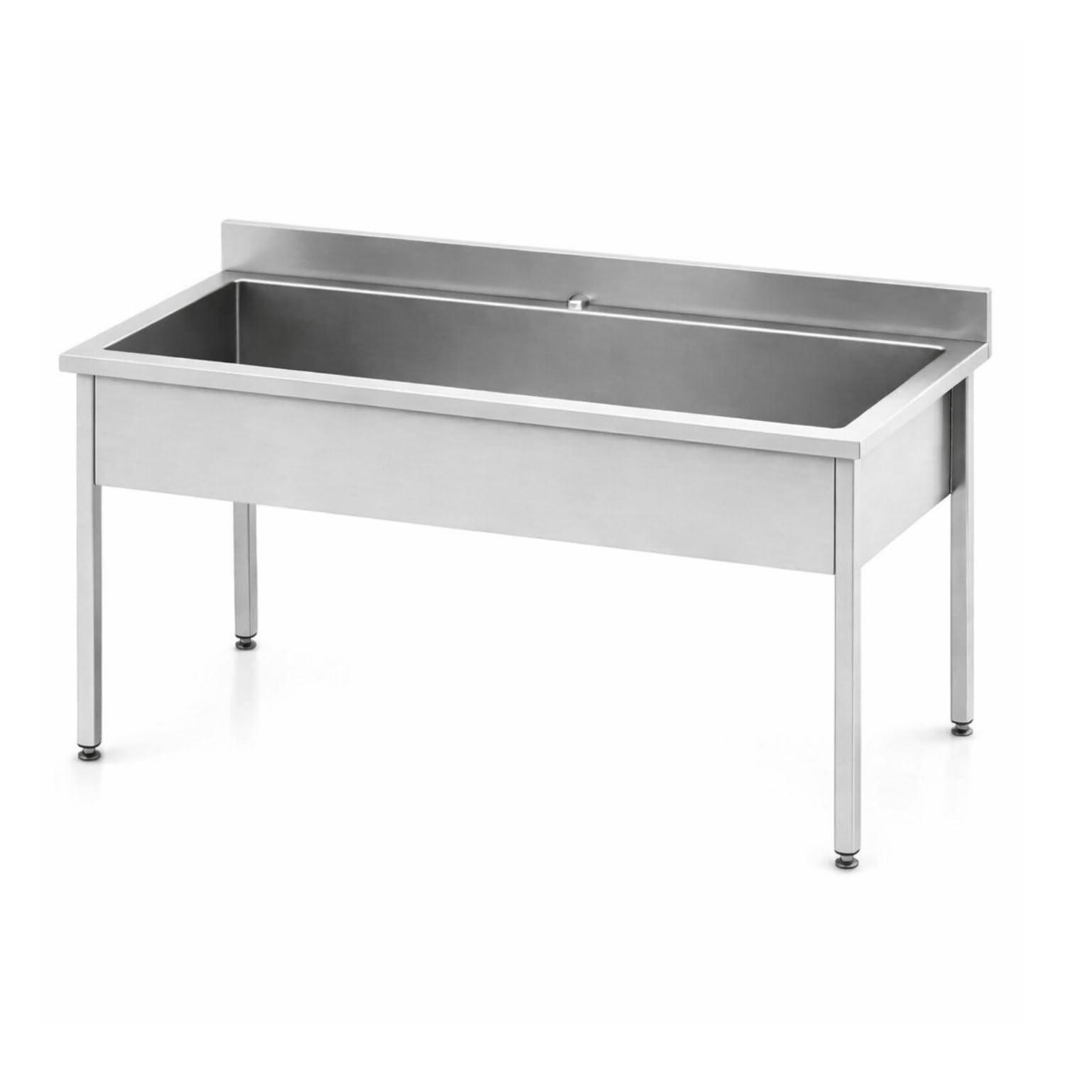 Plonge Inox Professionnelle Simple – Grand Bac – 1200 × 700 mm – Bac Grande Capacité – Inox AISI 201