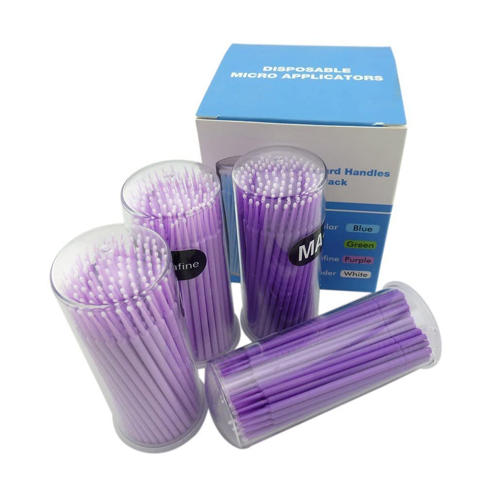 TDOUBEAUTY 400 Pieces Dental Disposable Product Micro Applicator Brush Bendable Ultrafine 1.5 mm Free Shipping
