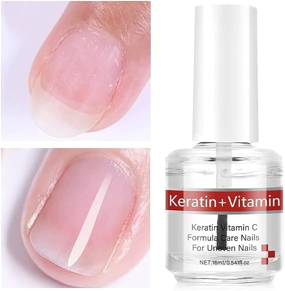 Keratin + Vitamins C Nail & Cuticle Oil, Keratin Protein Nail Moisturizes And Strengthening Care, Impove Cracked Nails & Rigid Cuticles, Deep Moisture For Nails And Cuticles For Nail Growth