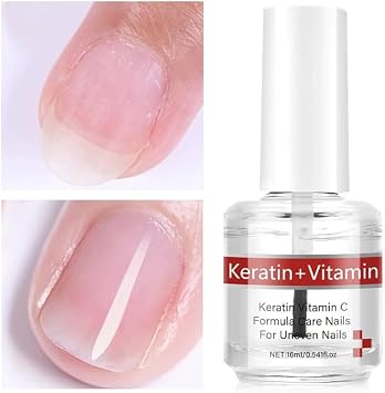 Keratin + Vitamins C Nail & Cuticle Oil, Keratin Protein Nail Moisturizes And Strengthening Care, Impove Cracked Nails & Rigid Cuticles, Deep Moisture For Nails And Cuticles For Nail Growth