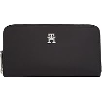 Tommy Hilfiger Donna Portafoglio Poppy Large Scomparti per Carte, Nero (Black), Taglia Unica