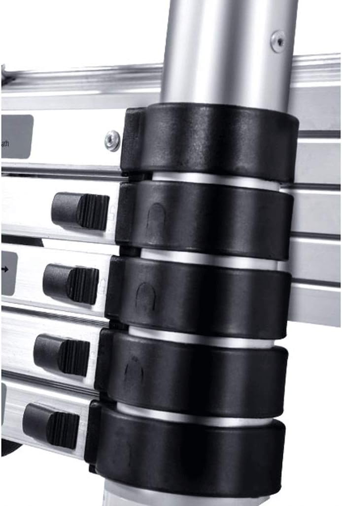 Telescopic Ladder Telescoping Ladders Anti-Slip and Stable 20FT Aluminum Telescoping Ladder Newly Telescopic Extension Ladder 330lbs Capacity One Button Retraction Ladders (Size : 13ft) Marr