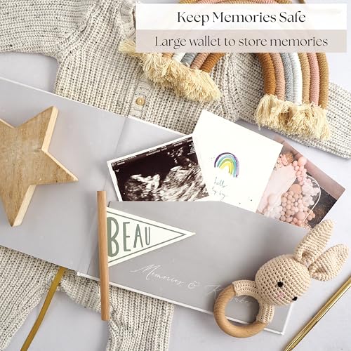 Complete Pregnancy Journal & Memory Book - Weekly Pregnancy Scrapbook with Ultrasound Photo Slots - Pregnant Planner Tracking, Milestone Tracker & First‑Year Keepsake by Bibi & Beau - Image 8