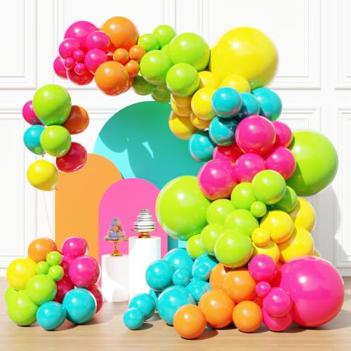 Image of Tropical Balloons Arch Kit, Hawaiian Party Balloons