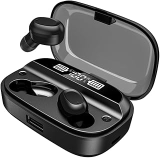 UKCOCO 1 Par De Fones De Ouvido Preto Fone De Ouvido Estéreo Fones De Ouvido Preto Fones De Ouvido Display Digital Fones De Ouvido Binaural Tampões T18 Fones De Ouvido