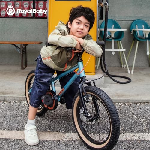 Image of RoyalBaby EZ-Pro Kids Bike, Lightweight Aluminum 2-in-1 Balance to Pedal Bike with One-Key Switch, 14 16 18 20 Inch for Age 3-10 Years