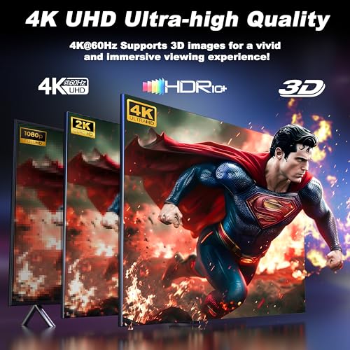 Image of HDMI Switch 3 in 1 Out, 4K@60Hz Switcher Splitter, Auto-Switching HDMI 2.0 Switcher with Remote, HDCP 2.2 /HDR /3D, Works with PS5 /PS4 /Switch /Xbox /PC