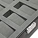 WOLF Heritage 10-Piece Watch Box, Black - Features 10 Watch Compartments, Faux Leather Exterior & Ultra-Suede Lining