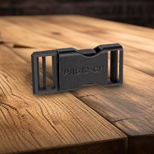 Image of Polymaker Fiberon PA612-CF15 Carbon Fiber Nylon Filament 1.75mm Black 0.5kg, Fiberon PA612-CF15 Strong & Low Moisture Sensitive Nylon 1.75mm 3D Printing Filament
