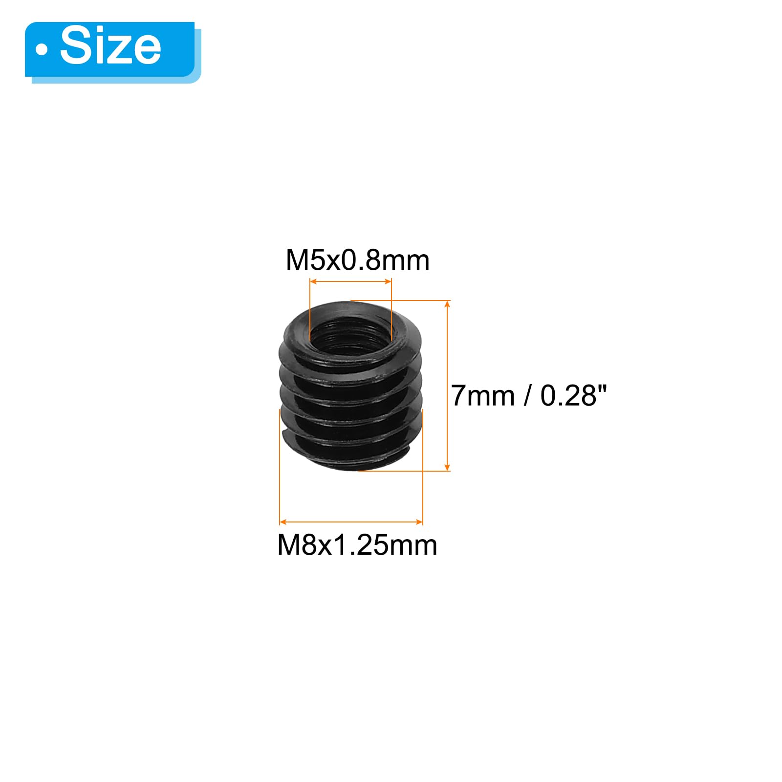 PATIKIL Thread Adapters Sleeve Reducing Nut - Image 2