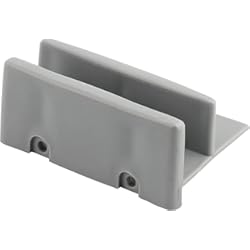 Panel Corredero Prime-Line M 6192 Guía Inferior para Puerta de Ducha corredera, para Uso con Paneles de 7/16 Pulgadas de Grosor, plástico, Gris