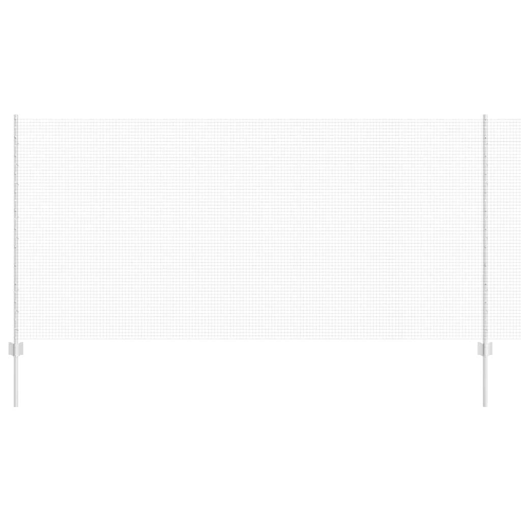 Galvanised Steel Fence Panel Set 1.2 x 10m Silver with Posts Garden Privacy Screen Outdoor Boundary Barrier for Patio Terrace Yard Secure Perimeter Enclosure Kit