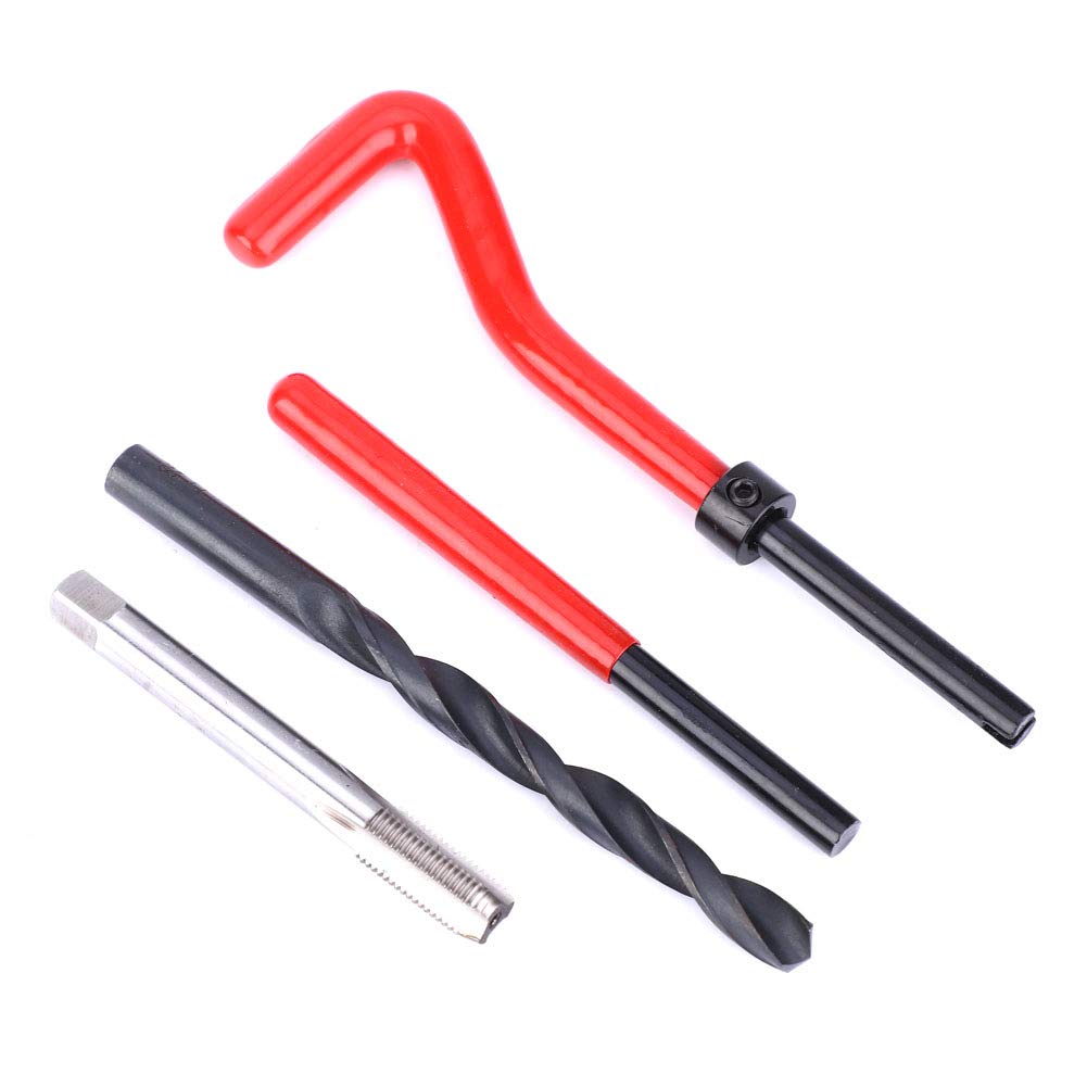 Kit di Riparazione Filettatura M8x1 in Acciaio Inossidabile da 20 Pezzi Set di Inserti Filettati Durevoli per Riparazione di Danni alla Filettatura di Radiatori e Apparecchiature Importate