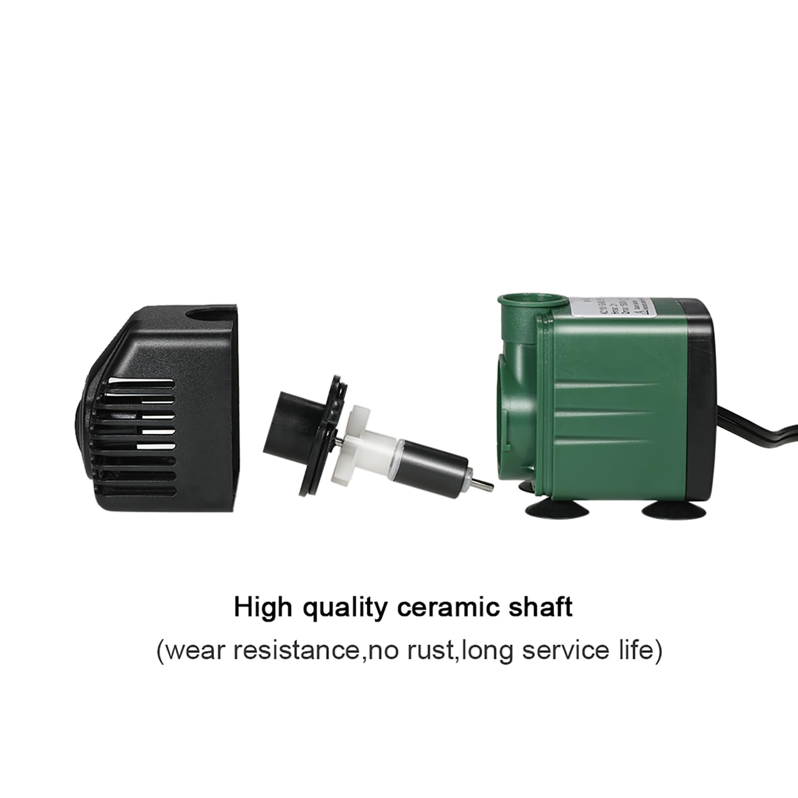 Bomba de Agua Sumergible, Ultra Silencioso 1500L / H 25W Bomba de Agua Limpiable para Fuentes de Mesa de Acuario Pond Water Gardens y Sistemas hidropónicos con 2 boquillas AC220-240V