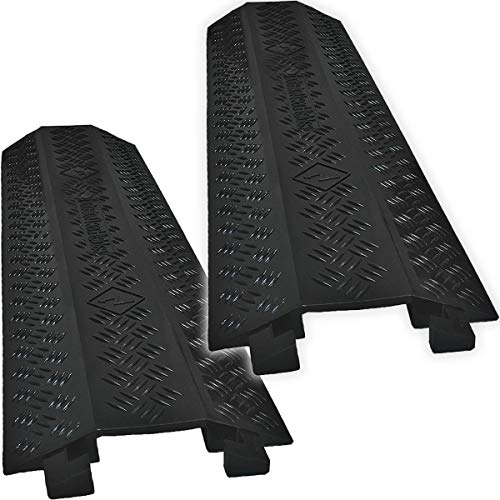 Get Cheap Price Electriduct Drop Trak Cable & Hose Protector Cord Cover - Medium - Black - 2 Pack