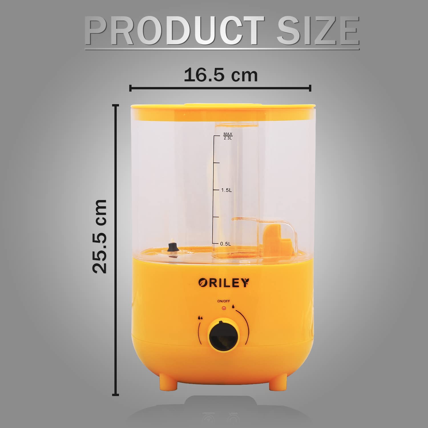 Oriley Ultrasonic Humidifier - Cool Mist & Air Purifier -4