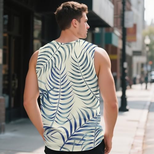 Mens Gym Sleeveless Shirts V Neck - Casual Summer Tank Tops, Relaxed Beach Vest for Outdoor Activities & Workouts2