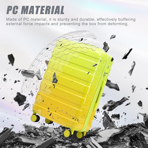 Image of Hardshell Luggage, Lightweight Durable PC Suitcase with Double Spinner Wheels