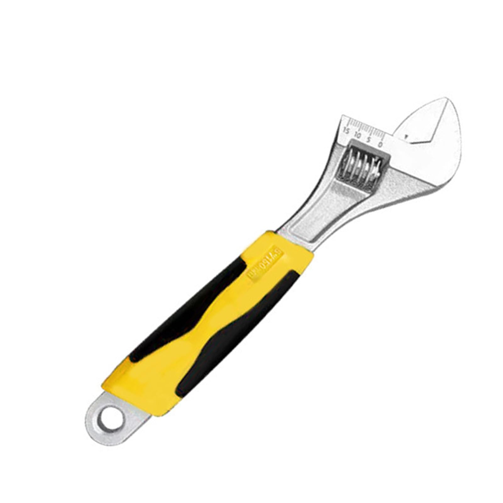 Msioytog 6 Inches Industrial Adjustable Wrenches With Comfortable Grip And High Strength Carbon Steel Construction For Professional And Home Use Professional Wrenches
