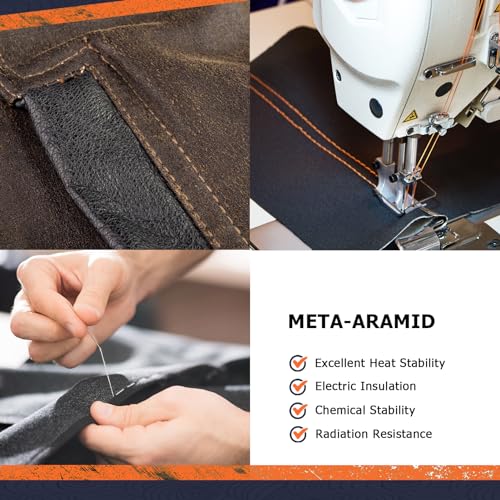 Hilo para costura meta-aramida resistente al calor azul miniatura 4
