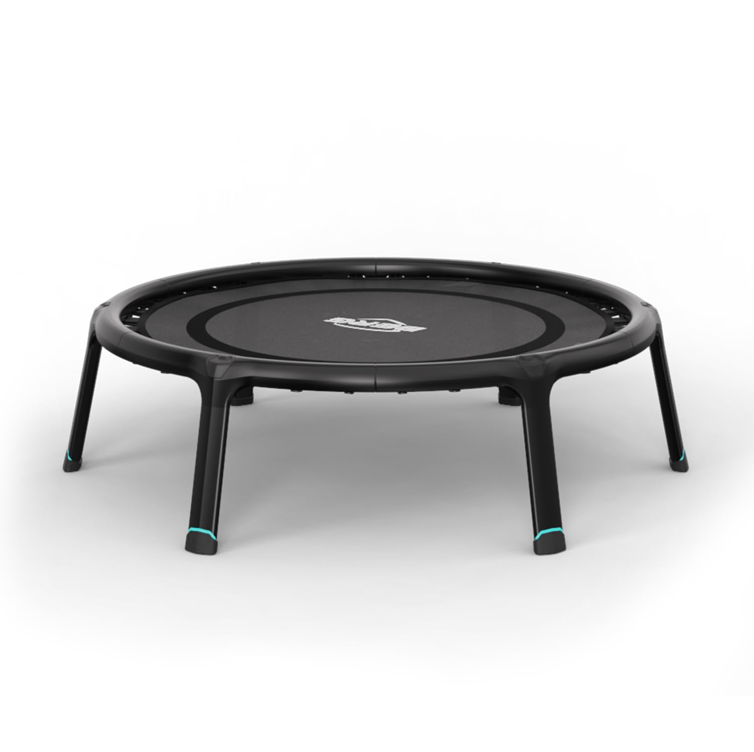 BERG Trampolino fitness 110 pieghevole per interni, trampolino per fitness, cardio e yoga, portata fino a 120 kg, telaio leggero in magnesio, diametro 110 cm, nero