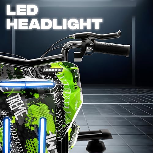 Image of Uboard 3-Wheel Drifter with LED Lights and Bluetooth for Kids Ages 6+Years,15 km /h Top Speed, 3-Hour Charge, 75 kg Weight Capacity