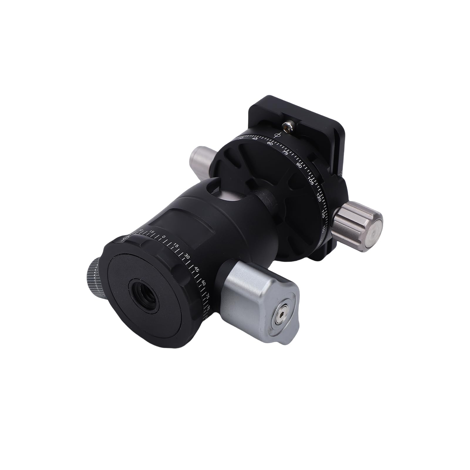 Naroote Rótula de Bola para Trípode con Placa de Liberación Rápida, Rótula de Bola de Bloqueo Triple, de Resistente con Base Panorámica 360, Ideal para Fotografía