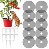 Walopola 植木鉢グリッド、カット可能な保護メッシュグリッドダートカバー、動物からの庭の植物土ガード|猫、ペット、動物、リス、子猫用