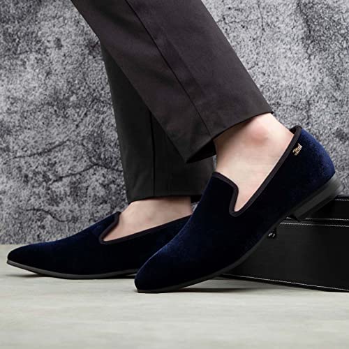 Image of JITAI Men's Dress Shoes - Casual Rubber & Leather Loafers for Men - Fashion Business Formal Wear