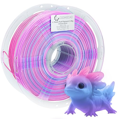 Image of Cookiecad PLA Filament 1.75mm 1kg Iridescent Rainbow 3D Printer Filament - Unicorn Elixir PLA