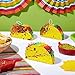 BLUE PANDA 3 Pack Mini Taco Pinatas - 6.25 x 2 x 3.6 in - Taco Decorations & Mini Pinata Favor