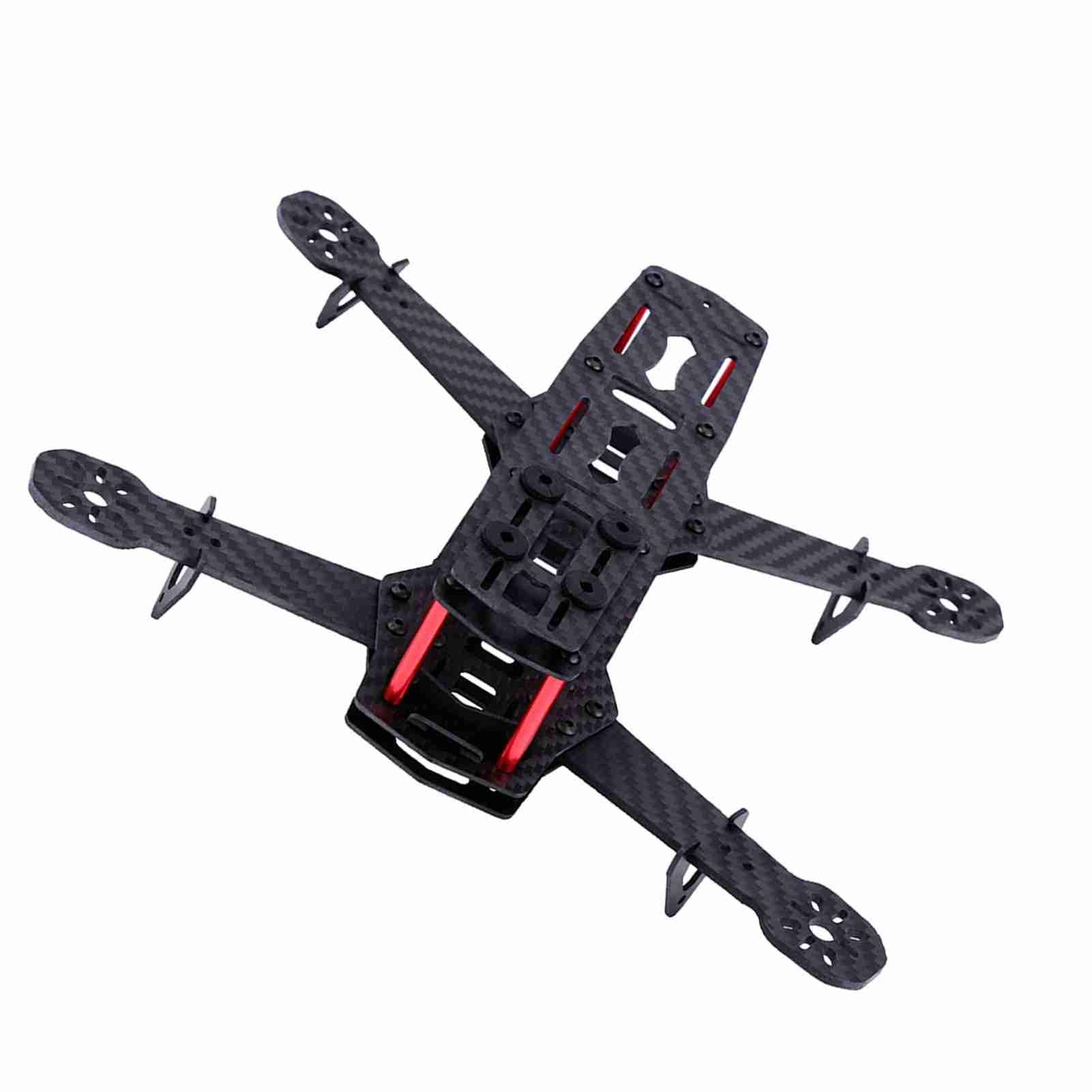 Kit telaio quadcopter, 250 mm FPV carbonio gara Drone telaio telaio aeromobili accessori per QAV250 Mini 4 assi FPV Drone (fibra di carbonio)
