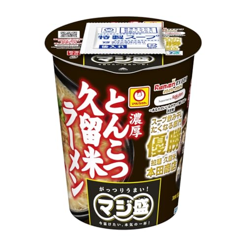 東洋水産 マルちゃん マジ盛 濃厚とんこつ 久留米ラーメン 109g x 12個