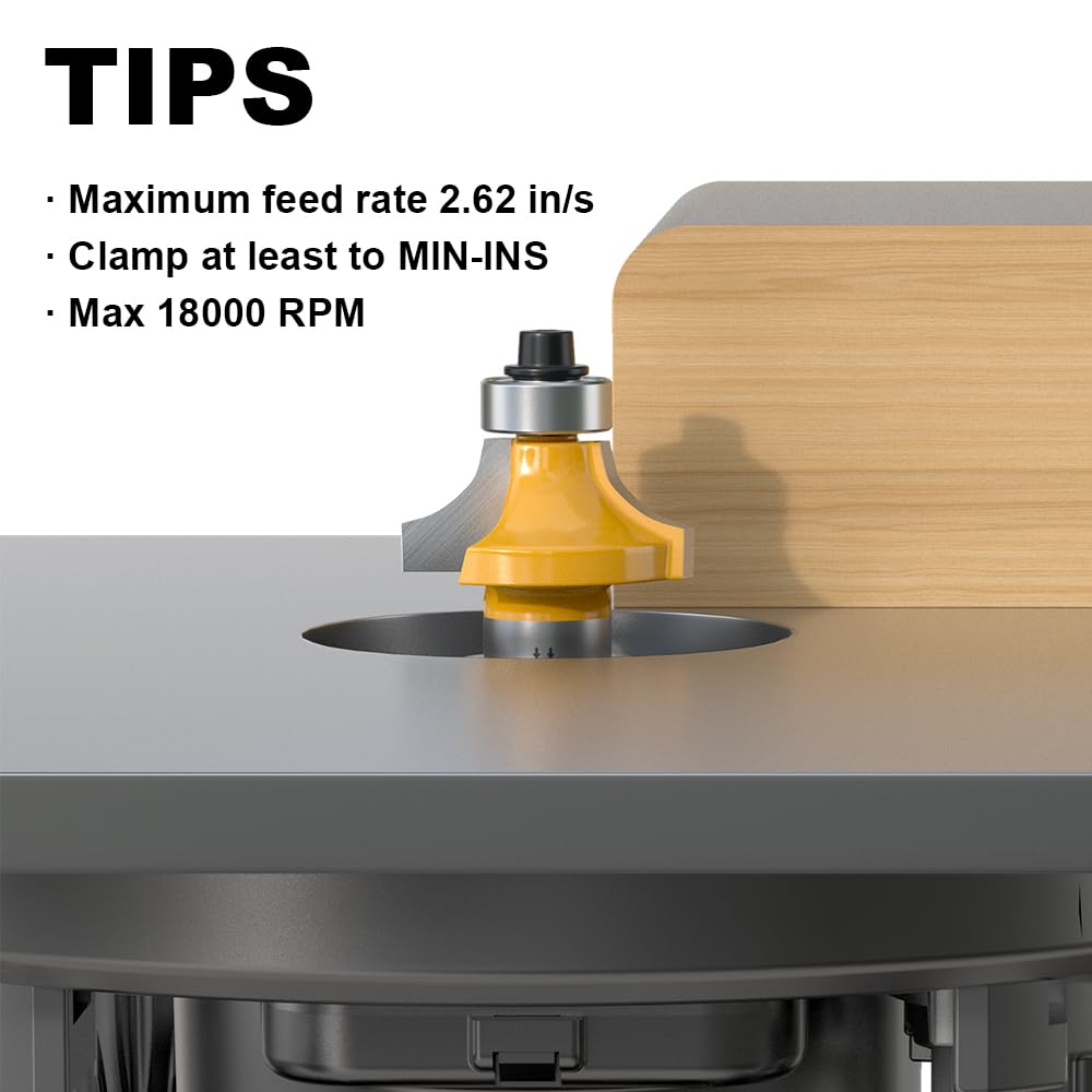 Snapklik.com : Roundover Router Bit 1/2 Shank, 5/16