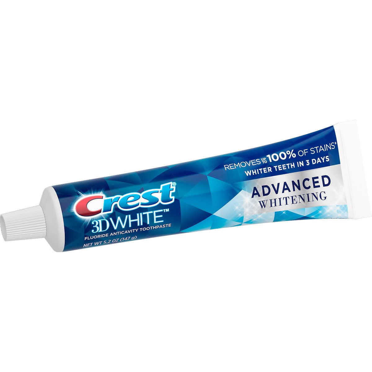 Crest 3D White Advanced Whitening Toothpaste, 5.2 oz (Pack of 5) thumbnail 3