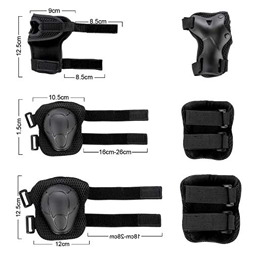 Wayeee Kids Bike Helmet Set Skateboard Knee Pads, Helmet Pad Set Protective Gear Set thumb #6