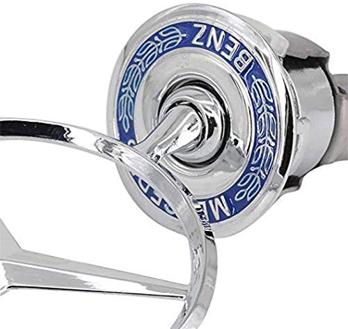 Vehicle Hood Star Emblem Badge For Mercedes Benz S Series C Series E Series W Series,Blue Laurel Wreath