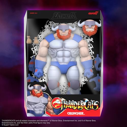 Image of Super7 ULTIMATES! Thundercats Cruncher - 7 inch Thundercats Action Figure with Accessories Classic Cartoon Collectibles and Retro Toys