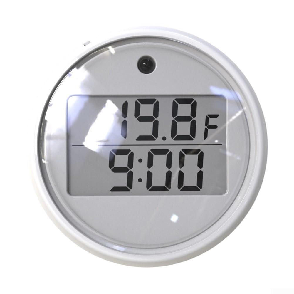 Termómetro de agua para baño de hielo, temporizador digital flotante con pantalla LED, rango de -20 a 70 °C, IPX6 impermeable para inmersión en frío (blanco)