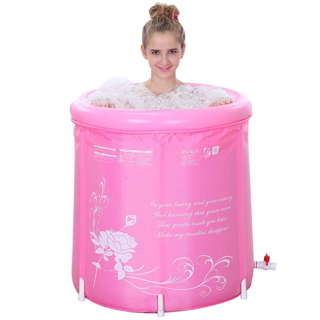 Bañera inflable portátil de 70 cm TJH bañera plegable para baño de hielo e hidromasaje