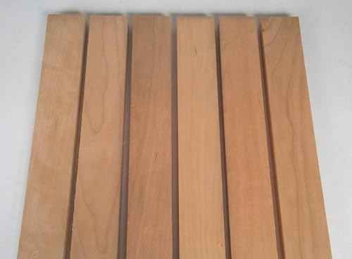 Miniatura 4 de Wood-Hawk - 18 Tablas de 3/4 x 2 x 16 pulgadas, combinación de 6 de nogal, 6 de cerezo y 6 de arce duro