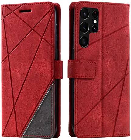 Samsung Galaxy A13 Case 6.6-Inch, Shockproof Premium Leather Stand Notebook Wallet Phone Case Flip Folio TPU Bumper Magnetic Protective Cover for Samsung A13 4G with Card Holder Photo Slots, Blue