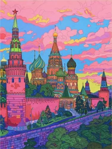 Pintura por números adultos kit diy pintura óleo lienzo 45x60
