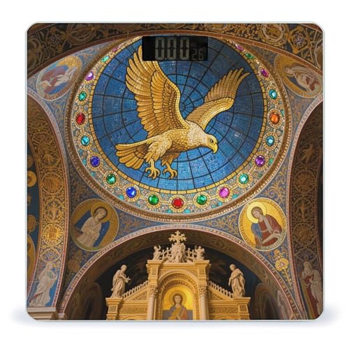 Balanza digital de baño Golden Eagle con vidrio templado miniatura 1