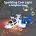Helicopter Toy for Kids,Boys with Lights and Sounds, Kids Play Airplane, 360°Freedom and Operated Automatic Plane,Airplane Toys for 3 4 5 6 Year Old Up Toddler Boys Girls Birthday Party Favors(Blue)