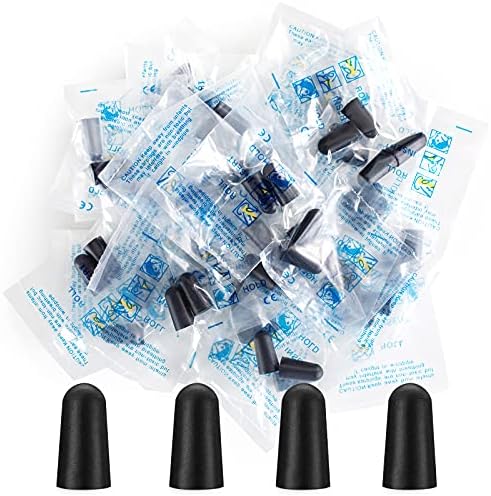 50 Pairs Earplugs for Noise Cancelling Individual Bagged Foam EarPlugs for Sleeping Work Snoring Sound Blocking Construction Loud Noise Reducing Earplugs
