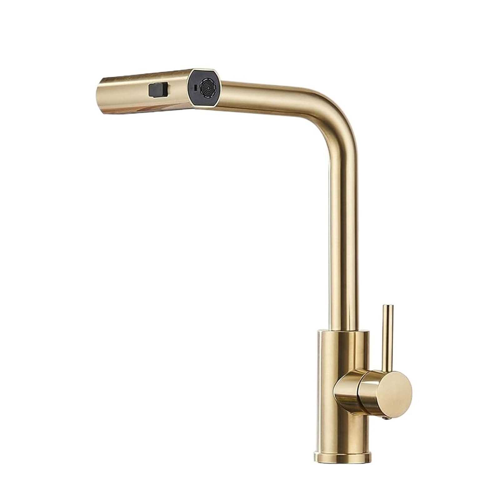Ckafzmyjqbt Not Touch-Gold Touch On Kitchen Sink Faucets Of Pull Down Hot Cold Kitchen Sink Mixer Tap Stainless Steel Touch Waterfall Kitchen Faucet(Not Touch-Gold)